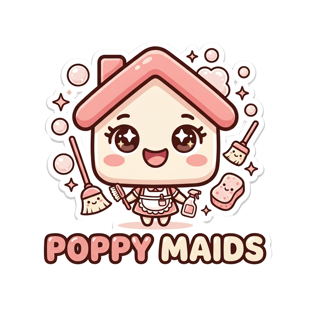 Poppy Maids house cleaning logo